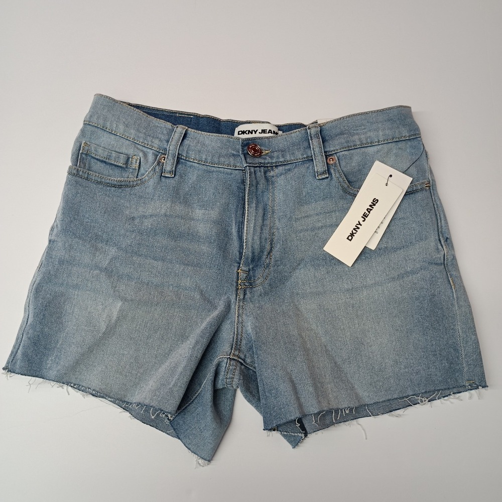 DKNY Cut Off Denim Jean Shorts Women's Size 4/27 Daisy Dukes Mid Rise New NWT